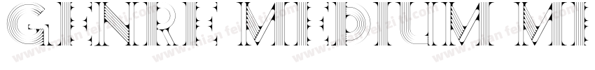 Genre Medium Medium字体转换
